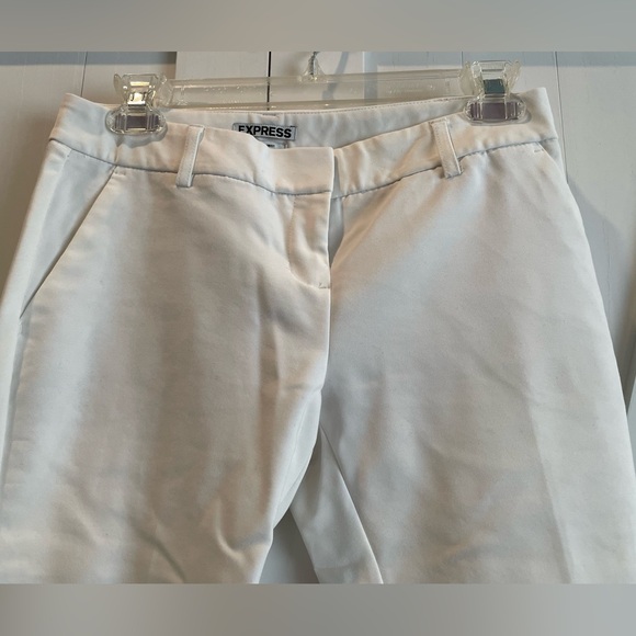 Express Columnist White Pants Size 00R Like New - Picture 3 of 4